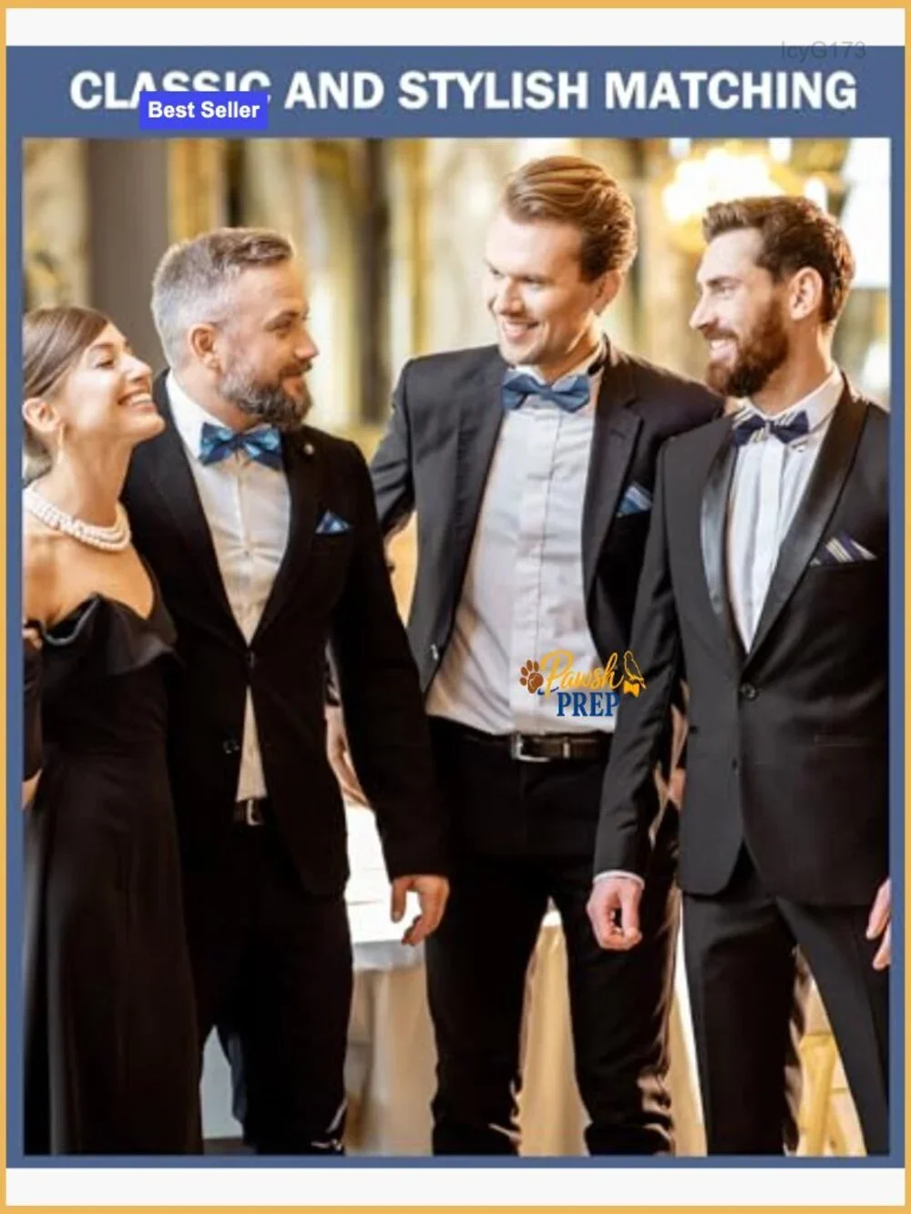 12-Piece Men's Bow Tie Set with Pocket Squares & Cuff Links